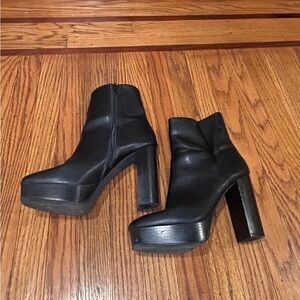 Madden Girl Black Heeled Boots